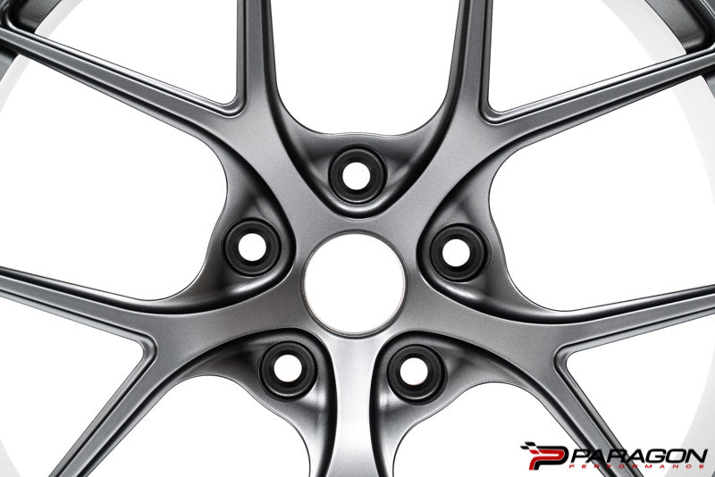 Titan 7 T-S5 19x9,20x11.5 5x120 Chevrolet C8  Corvette - Satin Titanium 