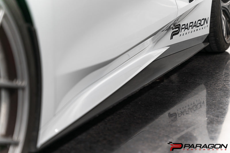 Verus Engineering Carbon Polyweave Side Splitter Kit BLEM - C8 Corvette 