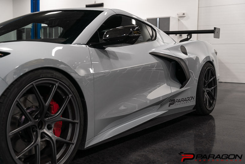 Verus Engineering Carbon Polyweave Side Splitter Kit - C8 Corvette