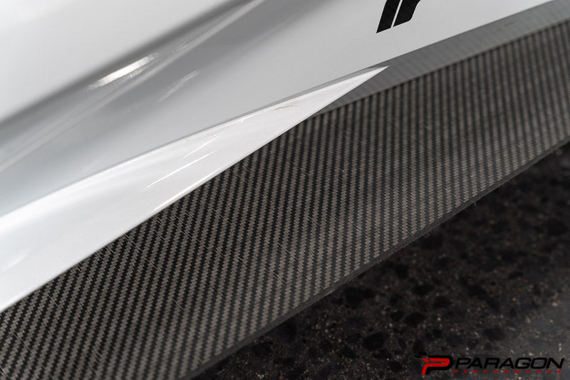 Verus Engineering Carbon Polyweave Side Splitter Kit BLEM - C8 Corvette 