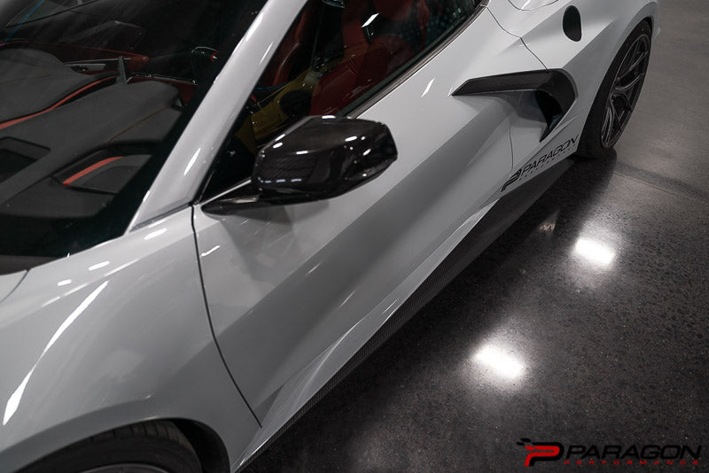 Verus Engineering Carbon Polyweave Side Splitter Kit - C8 Corvette