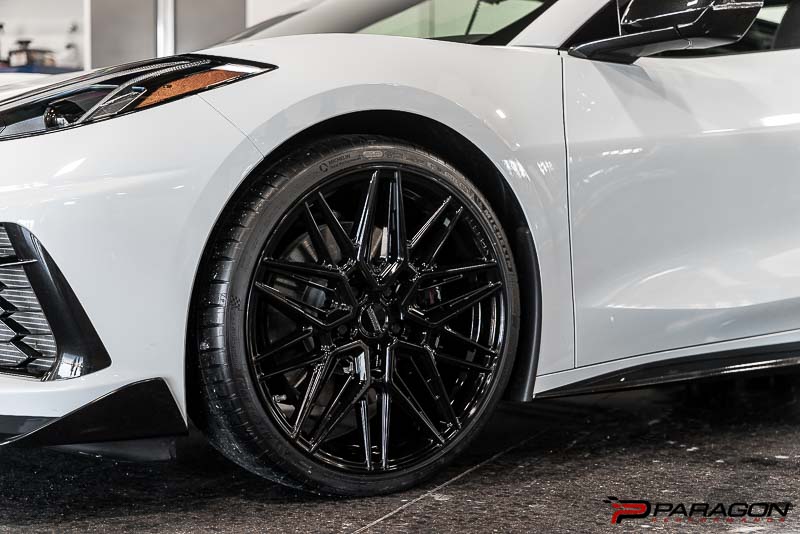 Vossen HF7 Wheels C8 Corvette - 20x9, 21x12 - Gloss Black