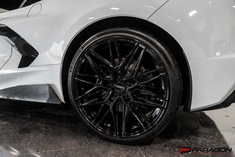 Vossen HF7 Wheels C8 Corvette - 20x9, 21x12 - Silver Polished