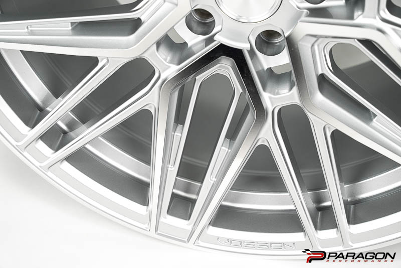 Vossen HF7 Wheels C8 Corvette - 20x9, 21x12 - Silver Polished