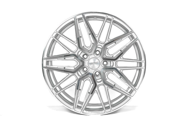 Vossen HF7 Wheels C8 Corvette - 20x9, 21x12 - Silver Polished