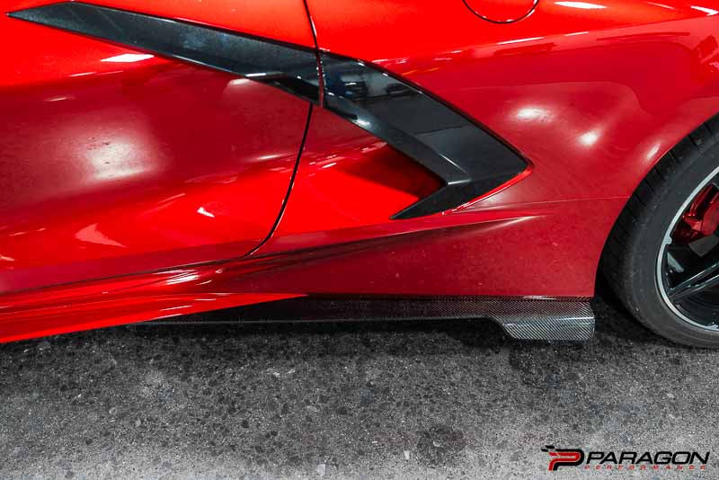 Paragon C8 Corvette Carbon Fiber AeroMax Side Skirts 