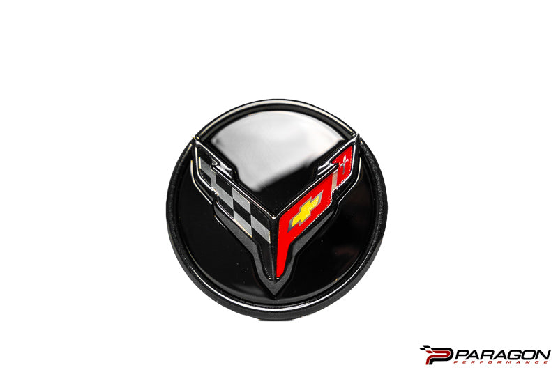 C8 Corvette Carbon Flash center cap - GM OEM