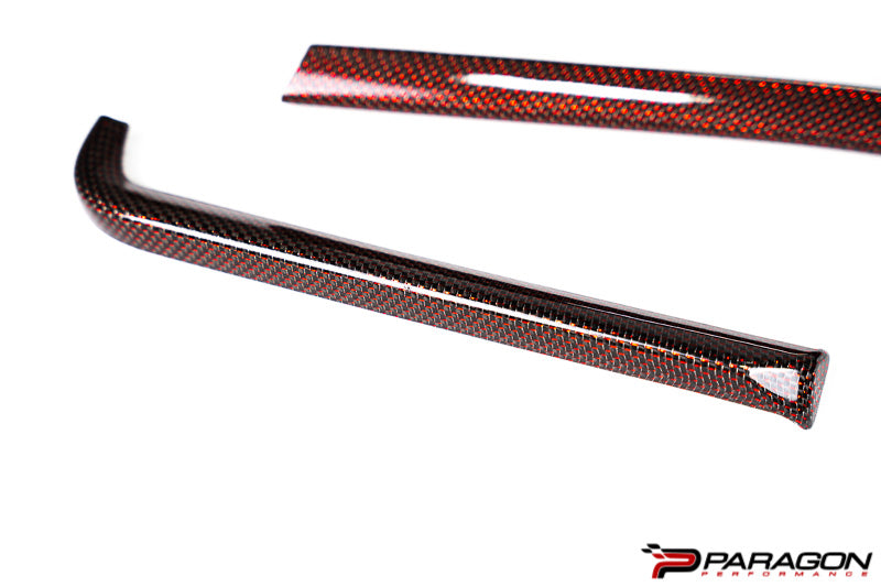 C8 Corvette Carbon Fiber Interior Trim - Red - Paragon Performance