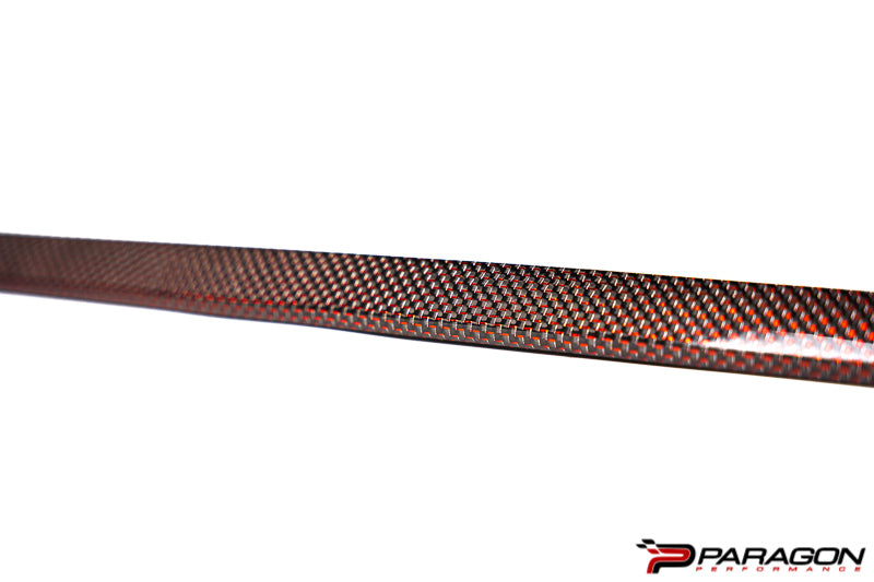 C8 Corvette Carbon Fiber Interior Trim - Red - Paragon Performance