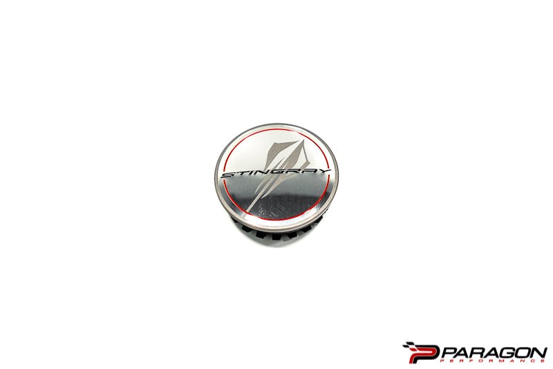 C8 Corvette Stingray center caps (Silver) - GM OEM
