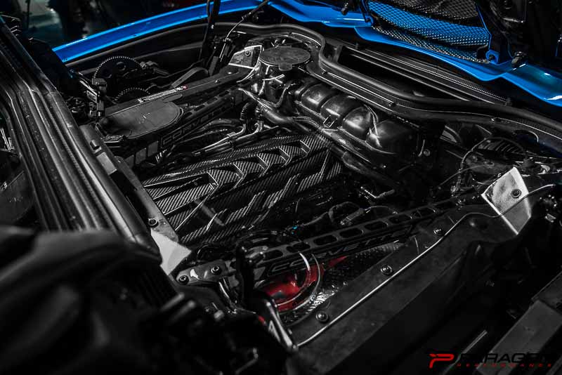 C8 Corvette Convertible Clear Engine Cover - Rapid Rev 