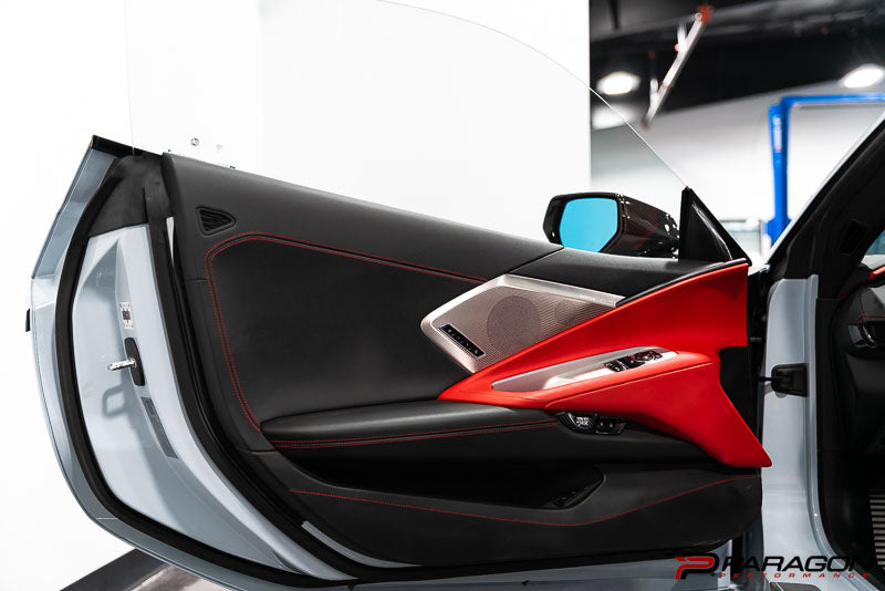 CCS C8 Corvette Carbon Fiber Speaker Covers - Blue