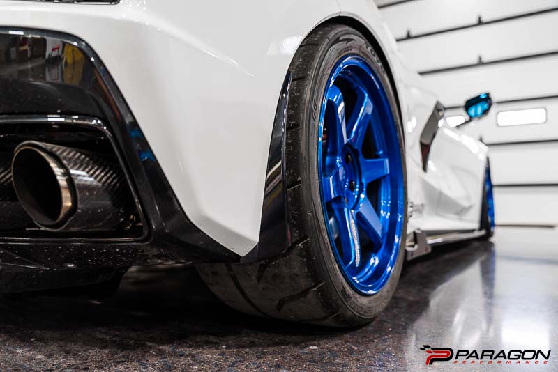 Paragon C8 Corvette Extended Splash Guards - Carbon Flash