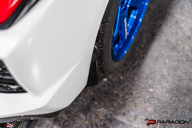 Paragon C8 Stingray Corvette Extended Splash Guards in Carbon Flash