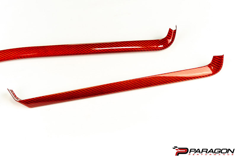 C8 Corvette Carbon Fiber Interior Trim - 3 Pc Kit - All Red