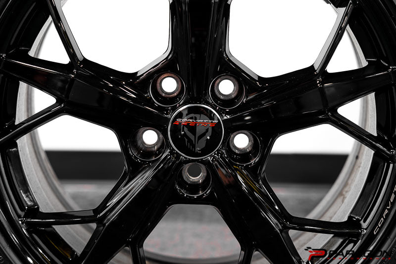 C8 Corvette Jake Skull center caps - GM OEM