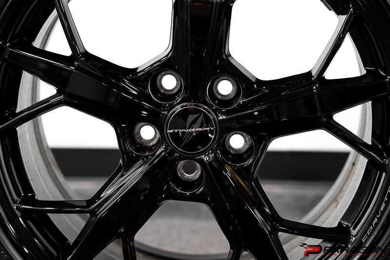 C8 Corvette Stingray center caps - GM OEM