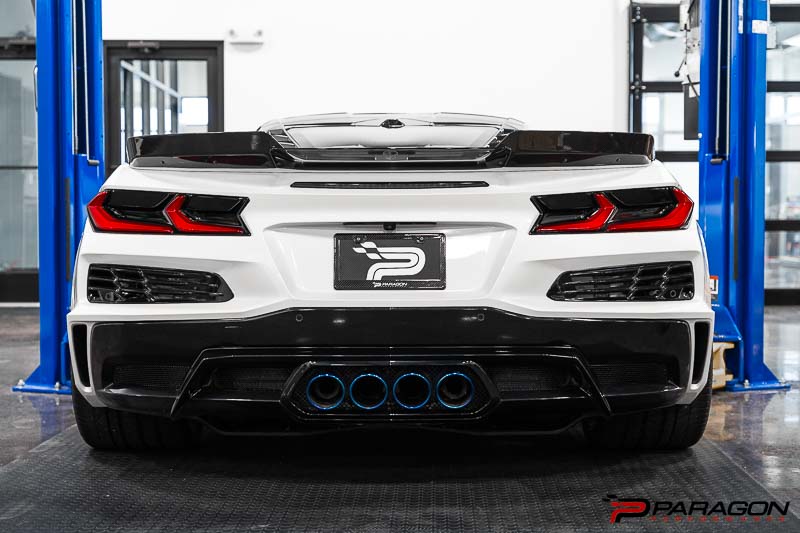 Paragon Performance C8 Corvette ERAY & Z06 License Plate Insert - Carbon Fiber