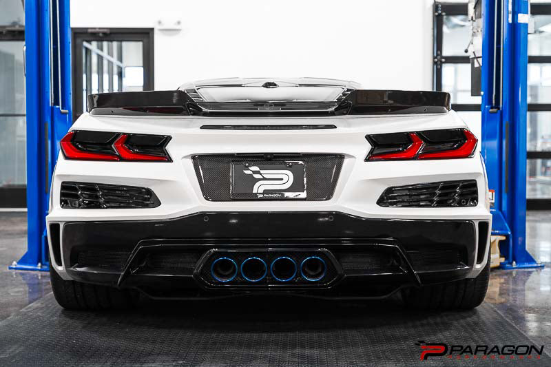 Paragon Performance C8 Corvette ERAY & Z06 License Plate Insert - Carbon Fiber