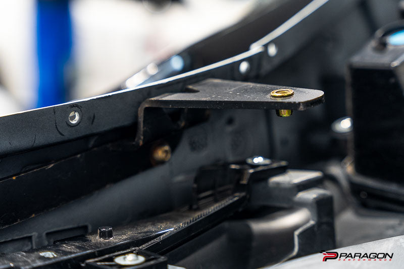 Bracket installed to bumper