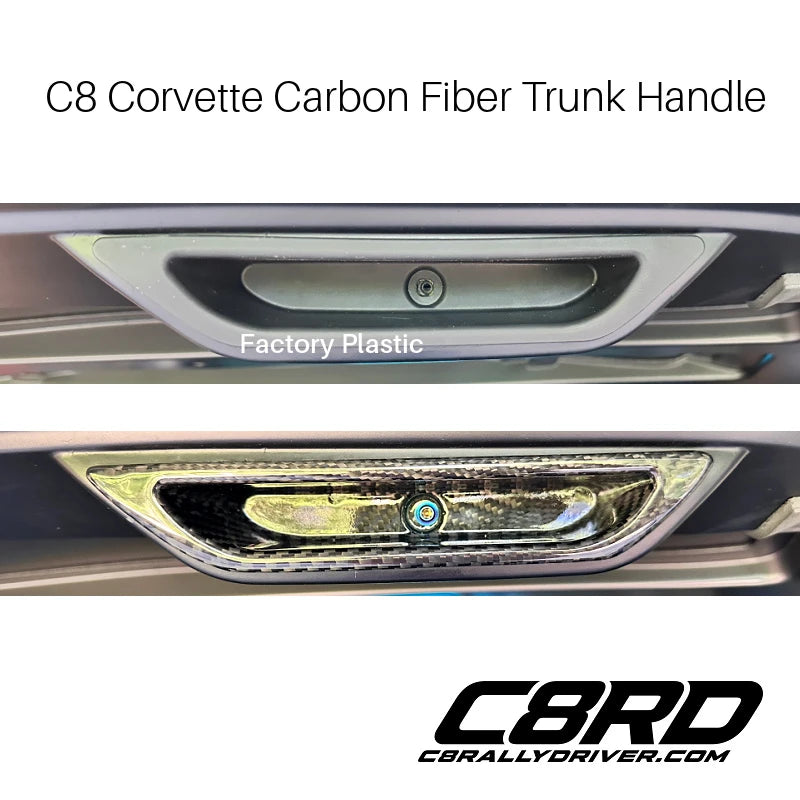 C8 Corvette Carbon Fiber Trunk Handle