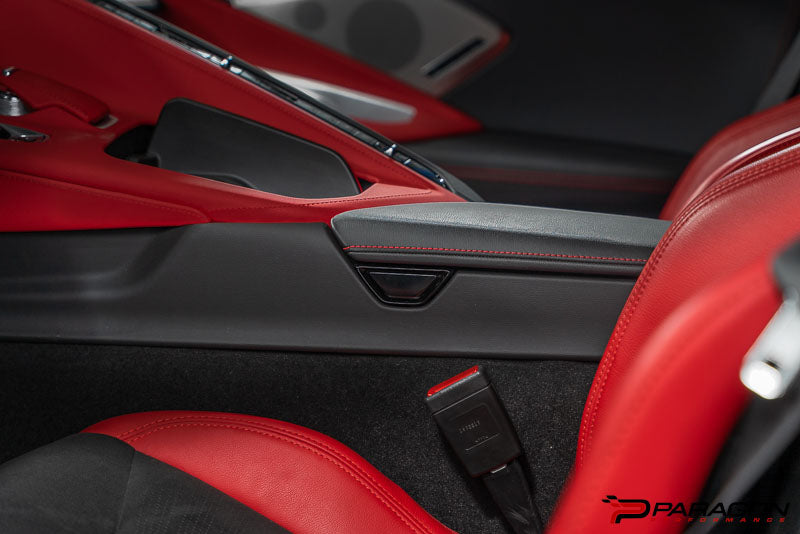 CCS C8 Corvette Carbon Fiber Arm Rest Button