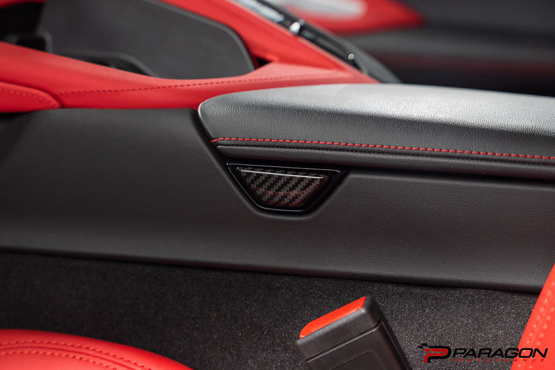 CCS C8 Corvette Carbon Fiber Arm Rest Button