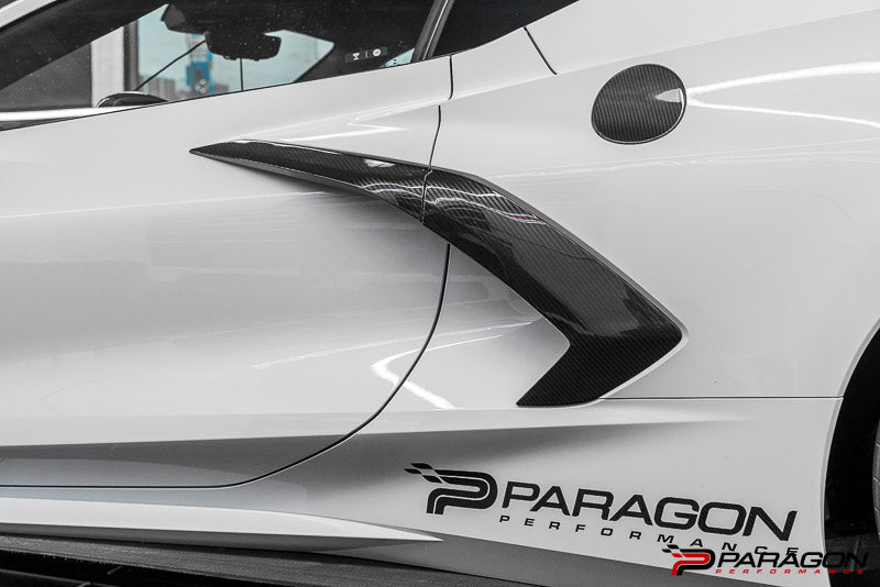 CCS C8 Corvette Stingray Carbon Fiber Door Handle & Quarter Panel Scoops