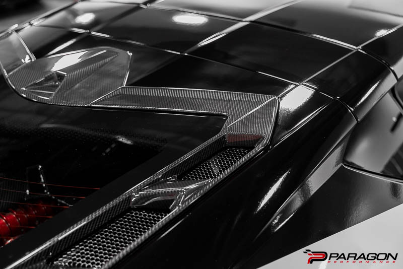 CCS C8 Corvette Carbon Fiber Rear Hatch Vent Overlays