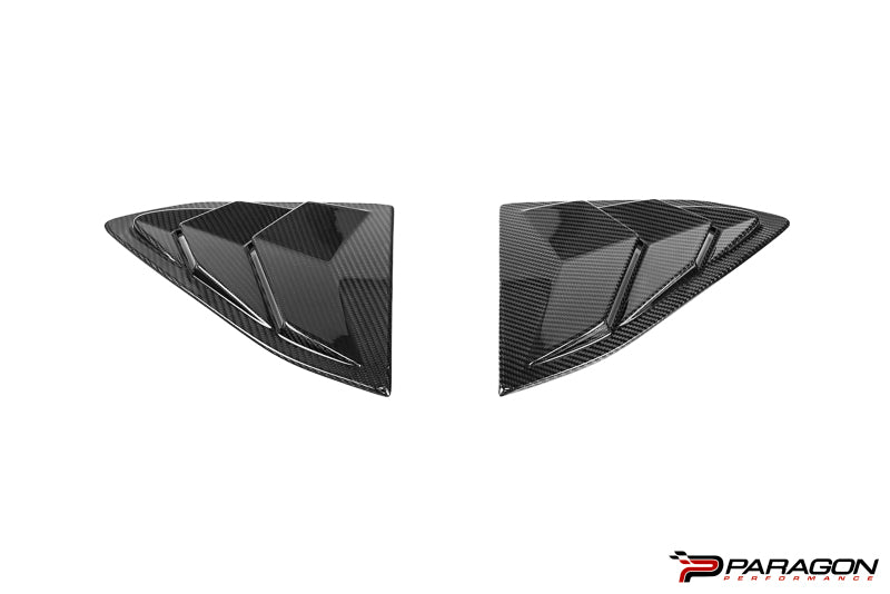 CCS C8 Corvette Vented Carbon Fiber B Pillar Trim Overlay - Coupe