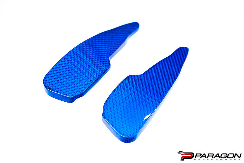 CCS C8 Corvette Carbon Fiber Paddle Shifter Extenders - Blue