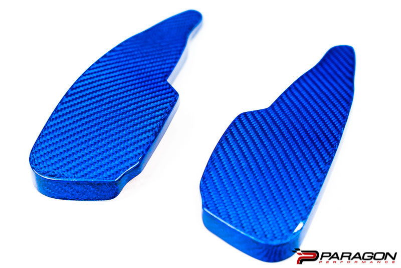 CCS C8 Corvette Carbon Fiber Paddle Shifter Extenders - Blue