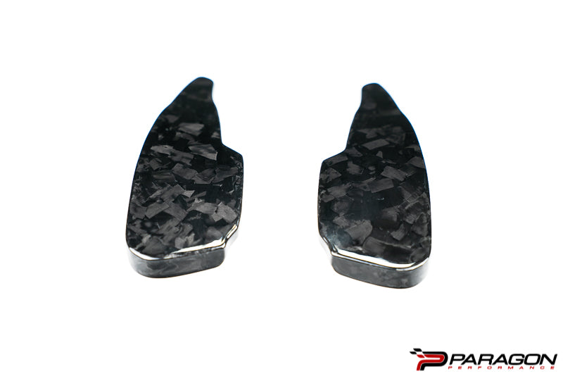 CCS C8 Corvette Carbon Fiber Paddle Shifter Extenders - Forged Carbon