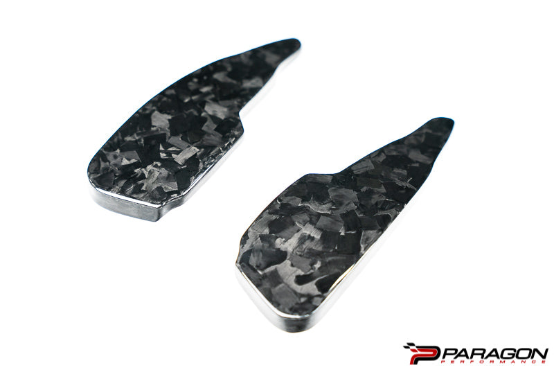 CCS C8 Corvette Carbon Fiber Paddle Shifter Extenders - Forged Carbon