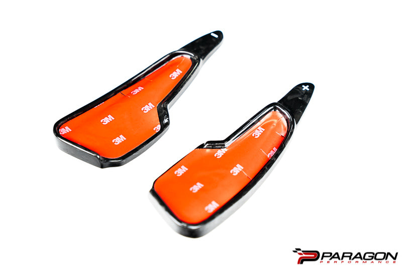 CCS C8 Corvette Carbon Fiber Paddle Shifter Extenders - Forged Carbon