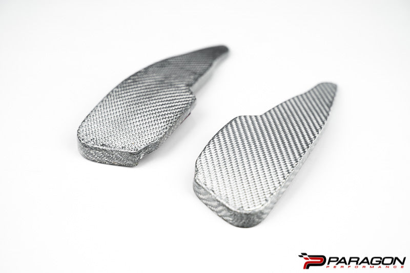 CCS C8 Corvette Carbon Fiber Paddle Shifter Extenders - Silver