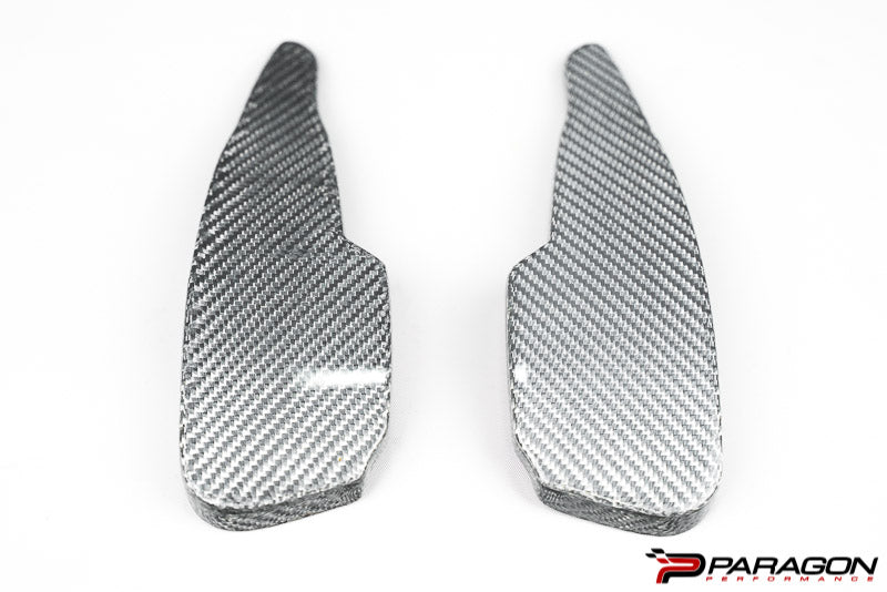 CCS C8 Corvette Carbon Fiber Paddle Shifter Extenders - Silver