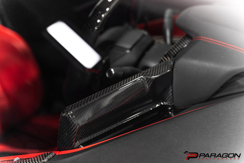 CCS C8 Corvette Carbon Fiber Radio Surround Overlay