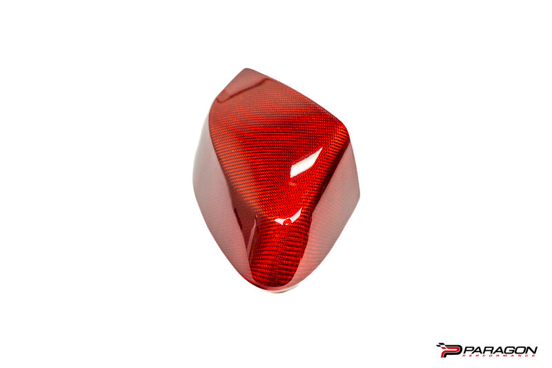 CCS C8 Corvette Red Carbon Fiber Mirror Overlays