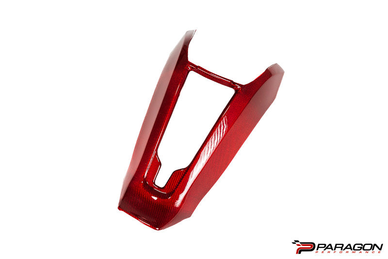 CCS C8 Corvette Red Carbon Fiber Rear Waterfall Overlay