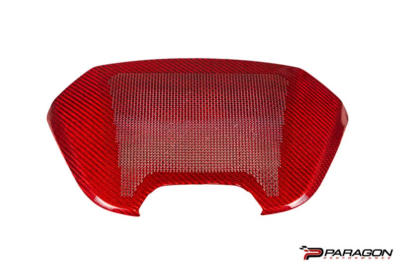 CCS C8 Corvette Red Carbon Fiber Waterfall Speaker Overlay