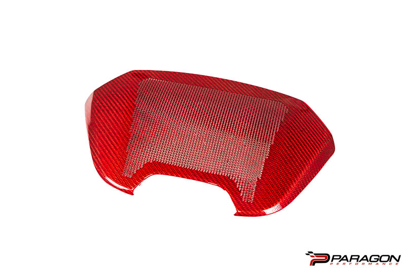 CCS C8 Corvette Red Carbon Fiber Waterfall Speaker Overlay
