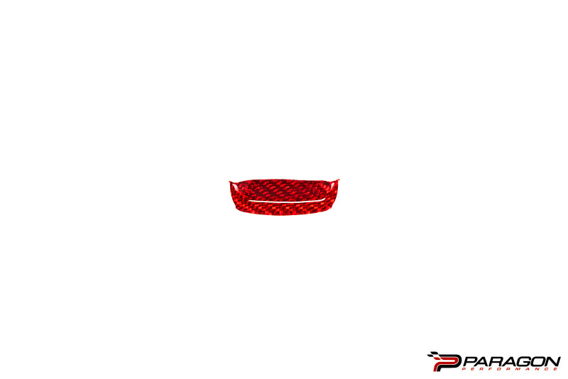 CCS C8 Corvette Red Carbon Fiber Mode Selector Trim Overlay
