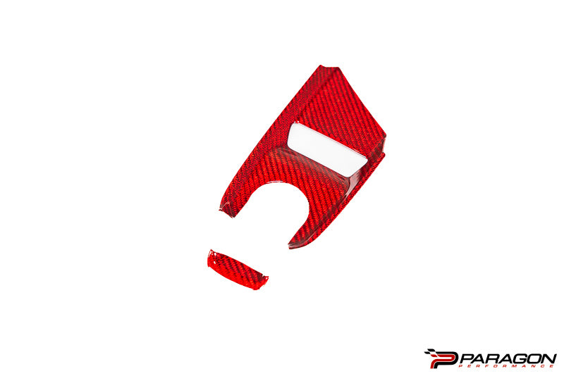 CCS C8 Corvette Red Carbon Fiber Mode Selector Trim Overlay