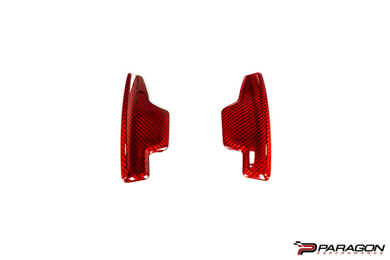 C8 Corvette Red Carbon Fiber Paddle Shifter Replacement
