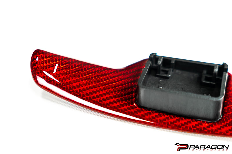 C8 Corvette Red Carbon Fiber Paddle Shifter Replacement