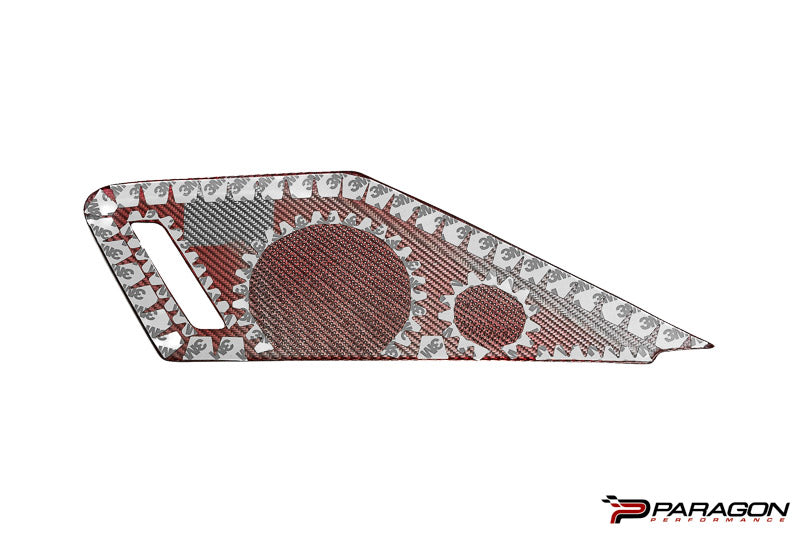 CCS C8 Corvette Carbon Fiber Speaker Covers - Red