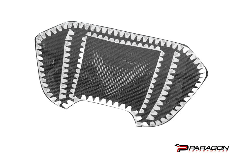 CCS C8 Corvette Carbon Fiber Waterfall Speaker Overlay with Flag