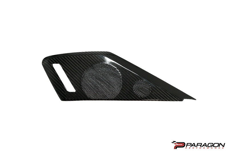 CCS C8 Corvette Carbon Fiber Speaker Covers - Black