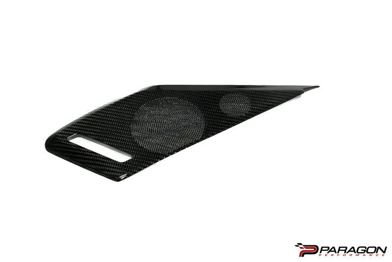 CCS C8 Corvette Carbon Fiber Speaker Covers - Black